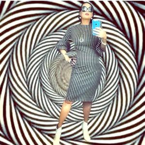 1960’s mod puff sleeve mini dress